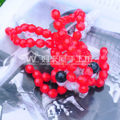 創意手工新寵 K012DIY串珠材料與亞克力珠中珠，打造精致金魚工藝品